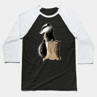 Badger digital sketch 21/01/23 Wildlife inspired designs Baseball T-Shirt